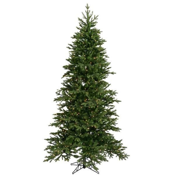 7.5' x 51" Artificial Balsam Fir 405 LED Warm White Lights