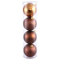 Vickerman 1" Mocha Shiny Matte Glitter Sequin Ball Ornament (18 pack)