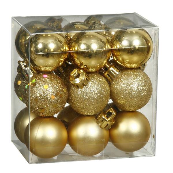 2.75" Gold Matte Shiny Sequin Glitter Ball Ornament (20 pack)