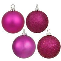 Vickerman 2.75" Magenta Matte Shiny Sequin Glitter Ball Ornament (20 pack)