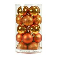 Vickerman 2.75" Burnished Orange Matte Shiny Sequin Glitter Ball Ornament (20 pack)