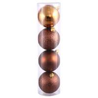 Vickerman 3" Mocha Shiny Matte Glitter Sequin Ball Ornament (16 pack)