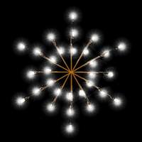 Vickerman 3' Snowburst LED Pure White C7 Pole Mount Decoration