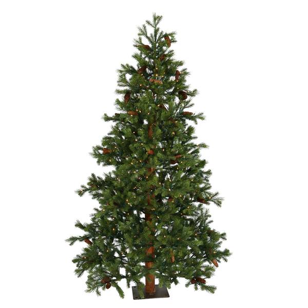7.5' x 56" Artificial Sau Creek Pine 400 Clear Lights