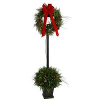 Vickerman 78" Artificial Cedar Pine Twig Lantern 100 Clear DuraLit Miniature Lights