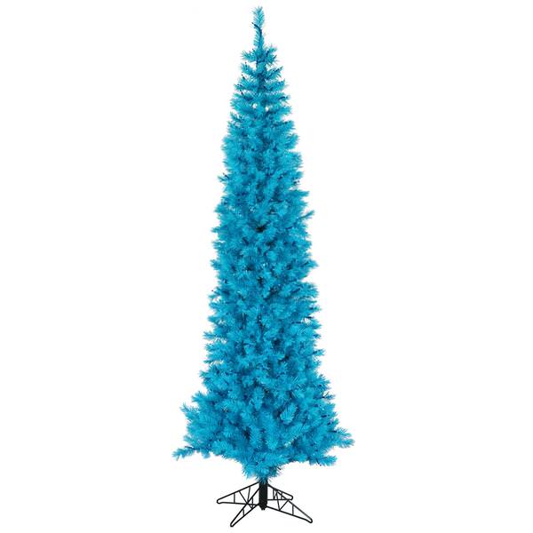 6.5' x 23" Sky Blue Pencil 250 Blue Lights