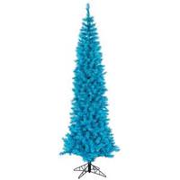 Vickerman 7.5' x 33" Sky Blue Pencil 350 Blue Lights