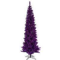 Vickerman 4.5' x 17" Purple Pencil 100 Purple Miniature Lights