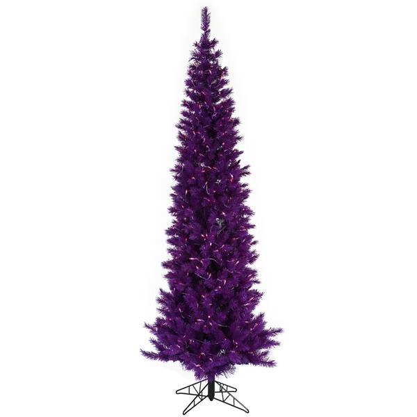 9' x 41" Purple Pencil 500 Purple Lights