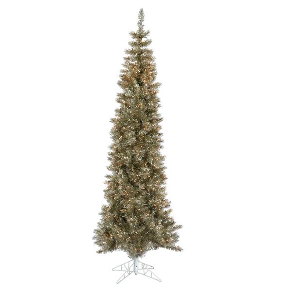 4.5' x 17" Champagne Pencil 100 Clear Lights