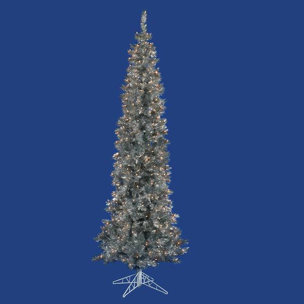 7.5' x 33" Silver Pencil 350 Clear Lights