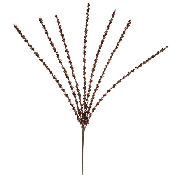24" Chocolate Sequin Spray