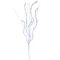 Vickerman 30" White Sparkle Sequin Grass Spray