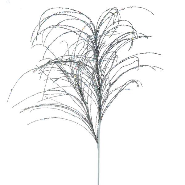 32" Silver Sparkle Pine Spray