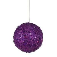 Vickerman 3" Purple Jewel Ball Ornament