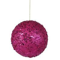 Vickerman 4.75" Magenta Jewel Ball Ornament