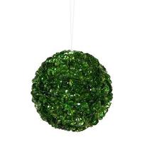 Vickerman 3.5" Green Sequin Ball Ornament