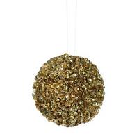 Vickerman 3.5" Gold Sequin Ball Ornament