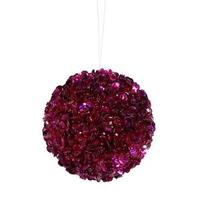 Vickerman 3.5" Burgundy Sequin Ball Ornament