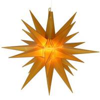 Vickerman 14" Yellow Moravian Star Hanging Christmas Light