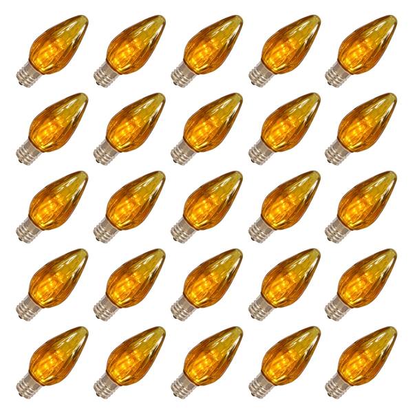 0.96 watt 120 volt F15 Medium Screw Base Amber LED (25 pack)