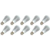 View .96 watt 120 volt S14 Medium Screw Base Pure White Faceted LED (10 pack)