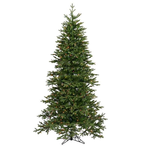 7.5' x 51" Artificial Balsam Fir 440 LED Multi-Color Lights