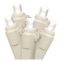Vickerman 9' 20 Light White Wire Warm White Battery Operated LED Miniature String with 5.5" Spacing