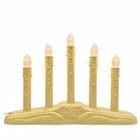 View C7 Clear 5 Light Ivory Candolier