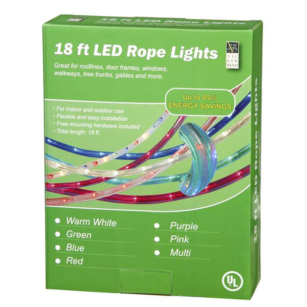 18' Multi-Color LED Rope Light (Includes Accessories)