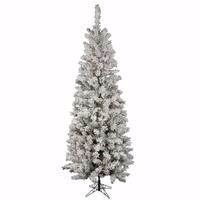 Vickerman 7.5' x 36" Artificial Flocked Pacific 400 Multi-Color Lights