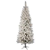 Vickerman 9.5' x 44" Artificial Flocked Pacific 600 Clear Lights