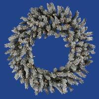 Vickerman 60" Artificial Flocked Sugar Pine 400 Clear DuraLit Miniature Lights