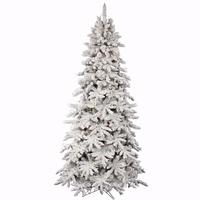 Vickerman 7.5' x 48" Artificial Flocked Olympia Fir 700 Multi-Color Lights