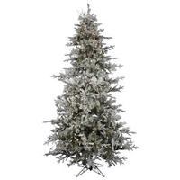 Vickerman 4.5' x 38" Artificial Frosted Wistler Fir 200 Clear Lights