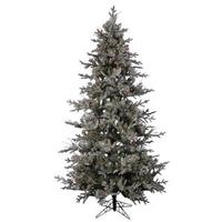 Vickerman 6.5' x 48" Artificial Frosted Wistler Fir 450 Multi-Color Lights