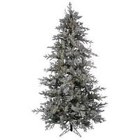Vickerman 6.5' x 48" Artificial Frosted Wistler Fir 330 LED Multi-Color Lights