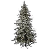 Vickerman 9' x 62" Artificial Frosted Wistler Fir 765 LED Warm White Lights