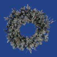 Vickerman 24" Artificial Frosted Wistler Fir with Pine Cones and Grapevines