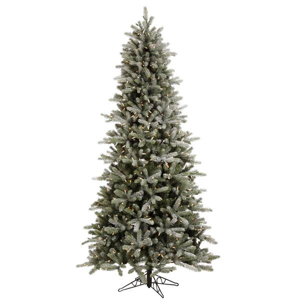 4.5' x 34" Artificial Frosted Frasier Fir 250 Clear Lights