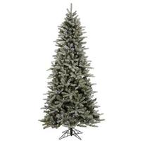 Vickerman 4.5' x 34" Artificial Frosted Frasier Fir 250 Italian LED Multi-Color Lights