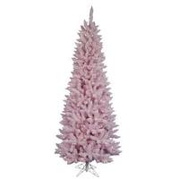 Vickerman 3' x 22" Flocked Pink Spruce 45 LED Warm White LED Lights