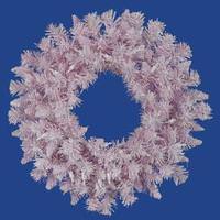 Vickerman 24" Artificial Pink Flocked Spruce