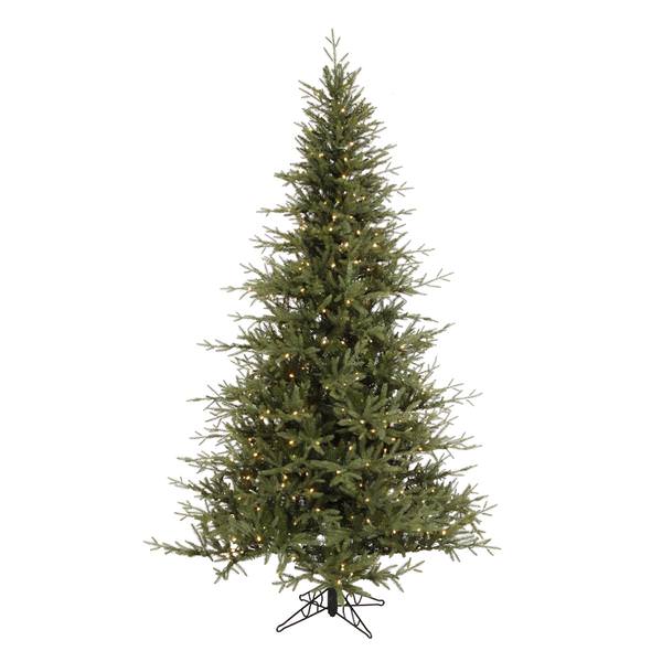 4.5' x 37" Artificial Castlerock Frasier Fir 135 LED Warm White Lights
