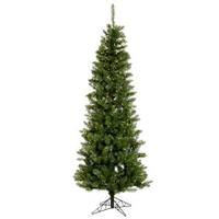 Vickerman 4.5' x 24" Artificial Salem Pencil Pine 100 Italian LED Warm White Lights