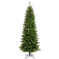 Vickerman 4.5' x 24" Artificial Salem Pencil Pine 150 Italian LED Multi-Color Lights