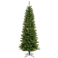 Vickerman 7.5' x 36" Artificial Salem Pencil Pine 300 Italian LED Multi-Color Lights