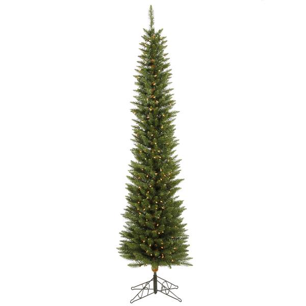 5.5' x 18" Artificial Durham Pole Pine 150 Italian LED Warm White Lights