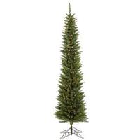 View 5.5' x 18" Artificial Durham Pole Pine 150 Italian LED Warm White Lights