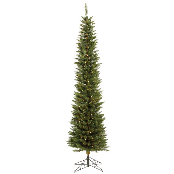 7.5' x 21" Artificial Durham Pole Pine 250 Italian LED Warm White Lights